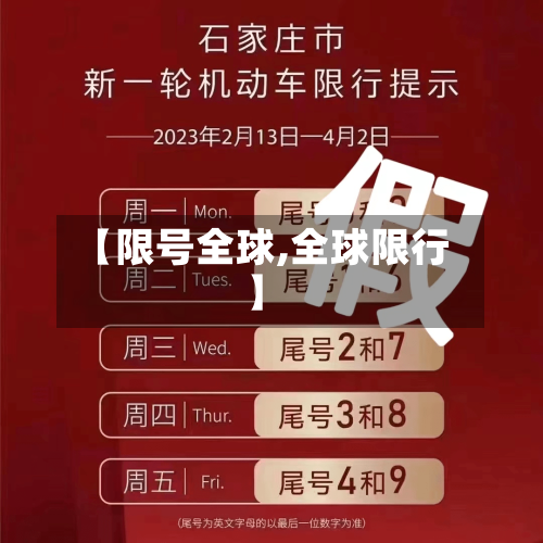 【限号全球,全球限行】-第3张图片