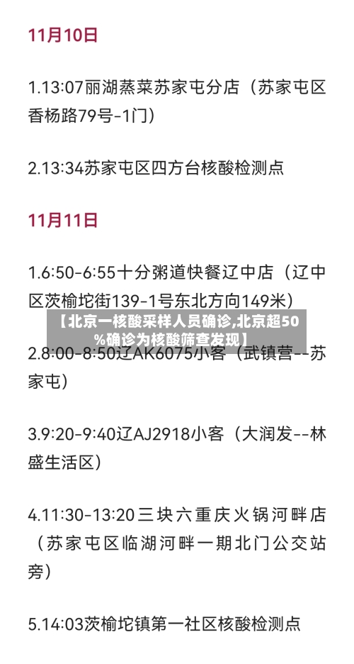 【北京一核酸采样人员确诊,北京超50%确诊为核酸筛查发现】-第3张图片