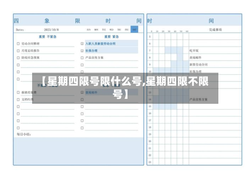【星期四限号限什么号,星期四限不限号】-第2张图片