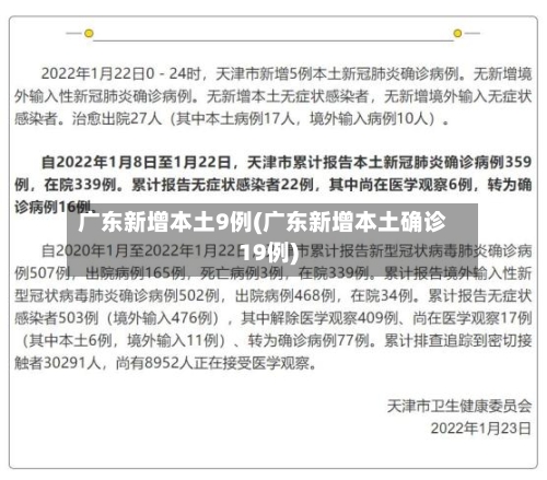 广东新增本土9例(广东新增本土确诊19例)
