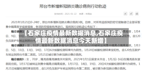 【石家庄疫情最新数据消息,石家庄疫情最新数据消息今天新增】-第2张图片