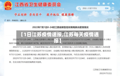 【1日江苏疫情速报,江苏每天疫情通报】