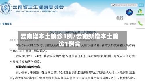 云南增本土确诊1例/云南新增本土确诊1例会-第2张图片