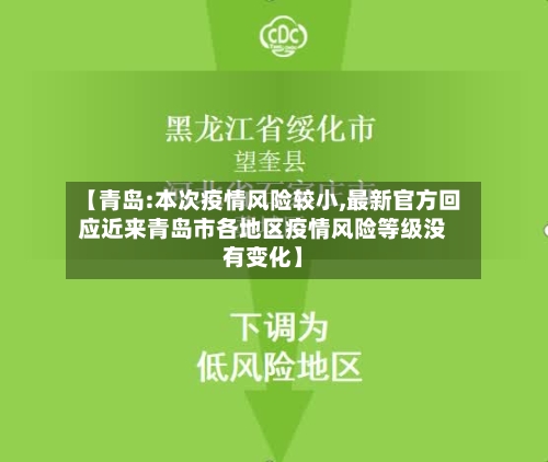【青岛:本次疫情风险较小,最新官方回应近来青岛市各地区疫情风险等级没有变化】