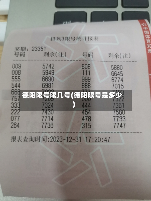 德阳限号限几号(德阳限号是多少)