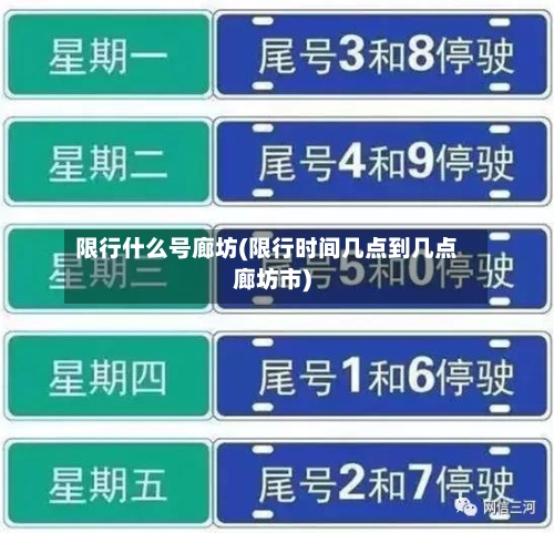 限行什么号廊坊(限行时间几点到几点廊坊市)-第3张图片