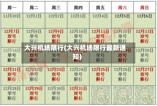 大兴机场限行(大兴机场限行最新通知)-第2张图片
