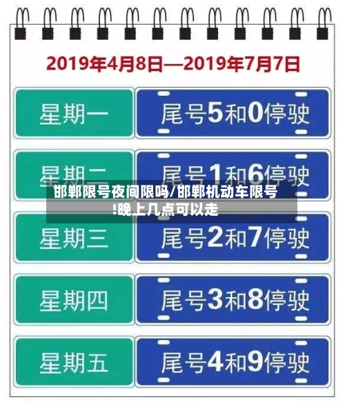 邯郸限号夜间限吗/邯郸机动车限号!晚上几点可以走-第2张图片