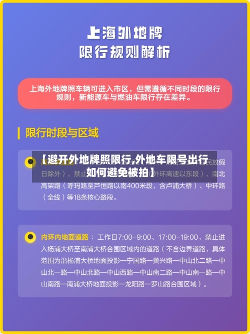 【避开外地牌照限行,外地车限号出行如何避免被拍】-第3张图片