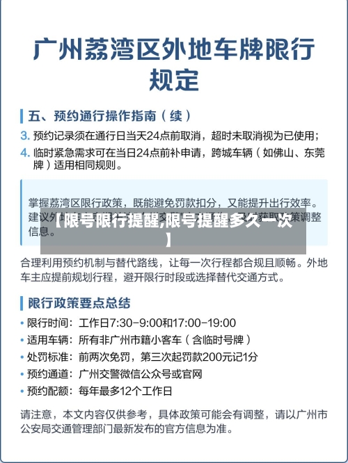 【限号限行提醒,限号提醒多久一次】