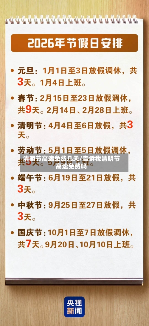 清明节高速免费几天/告诉我清明节高速免费吗-第2张图片