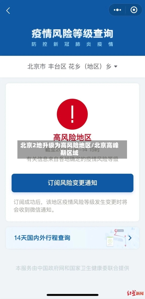 北京2地升级为高风险地区/北京高峰期区域-第2张图片
