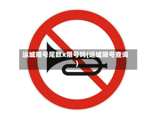 运城限号尾数x限号吗(运城限号查询)-第3张图片