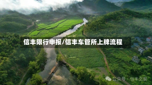 信丰限行申报/信丰车管所上牌流程