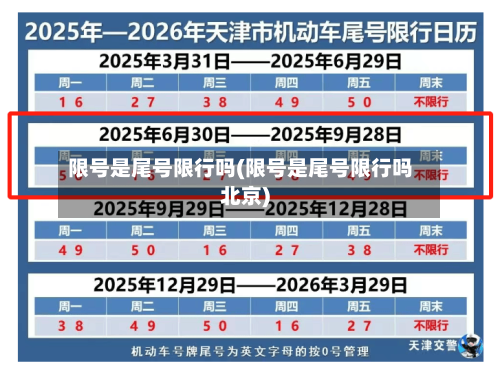 限号是尾号限行吗(限号是尾号限行吗北京)-第2张图片