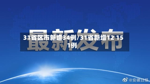 31省区市新增34例/31省新增12 151例