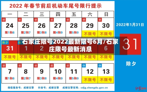 石家庄限号2022最新限号6月/石家庄限号最新消息