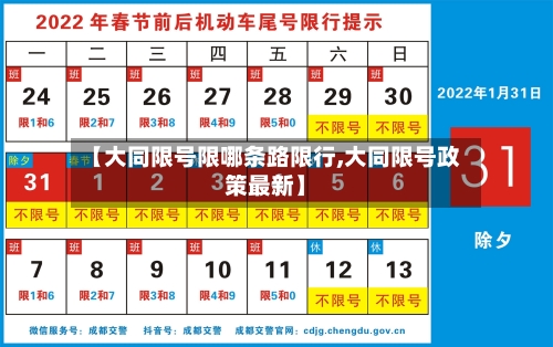 【大同限号限哪条路限行,大同限号政策最新】-第2张图片