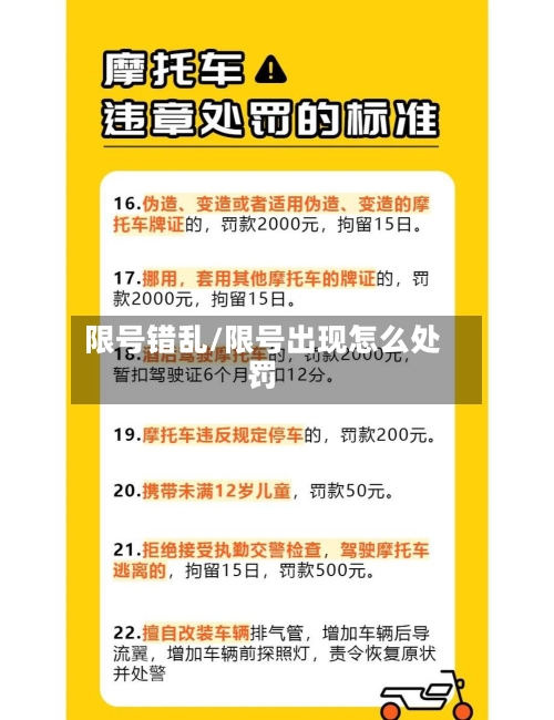 限号错乱/限号出现怎么处罚-第3张图片