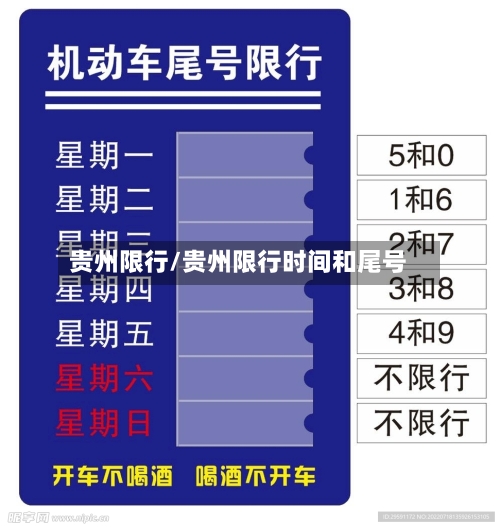 贵州限行/贵州限行时间和尾号