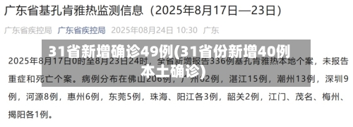31省新增确诊49例(31省份新增40例本土确诊)