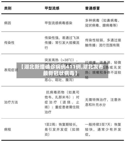 【湖北新增确诊病例411例,湖北发布最新冠状病毒】