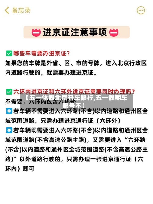 【五一休假北京开车限行,五一假期车限号不】
