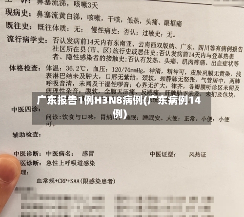 广东报告1例H3N8病例(广东病例14例)-第2张图片