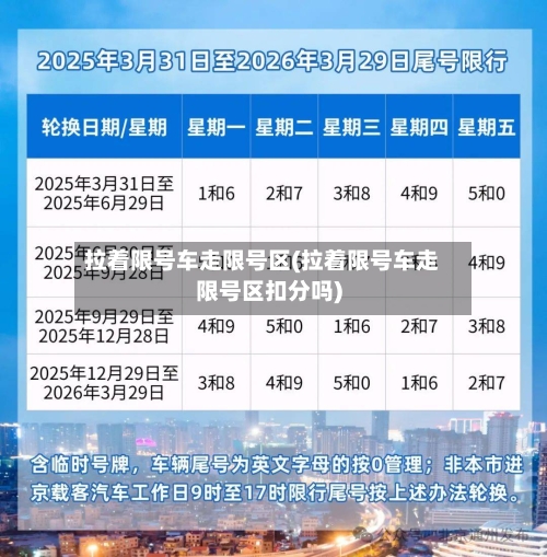 拉着限号车走限号区(拉着限号车走限号区扣分吗)-第2张图片