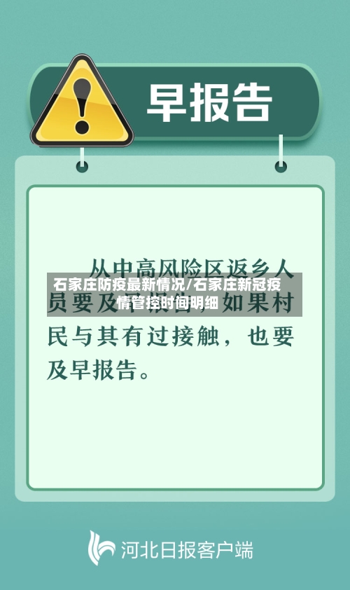 石家庄防疫最新情况/石家庄新冠疫情管控时间明细-第3张图片