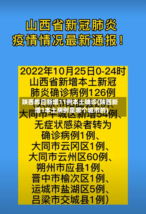 陕西昨日新增11例本土确诊(陕西新增1本土病例是哪个城市的)-第2张图片