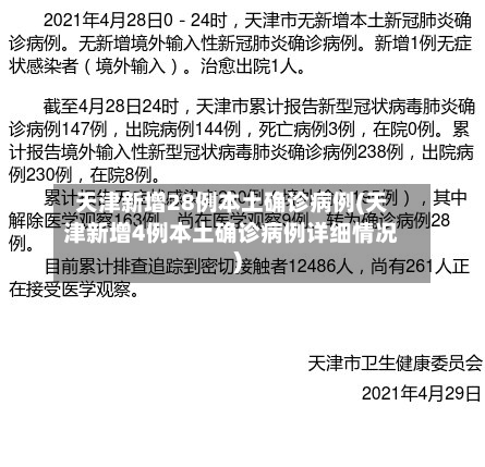 天津新增28例本土确诊病例(天津新增4例本土确诊病例详细情况)-第3张图片