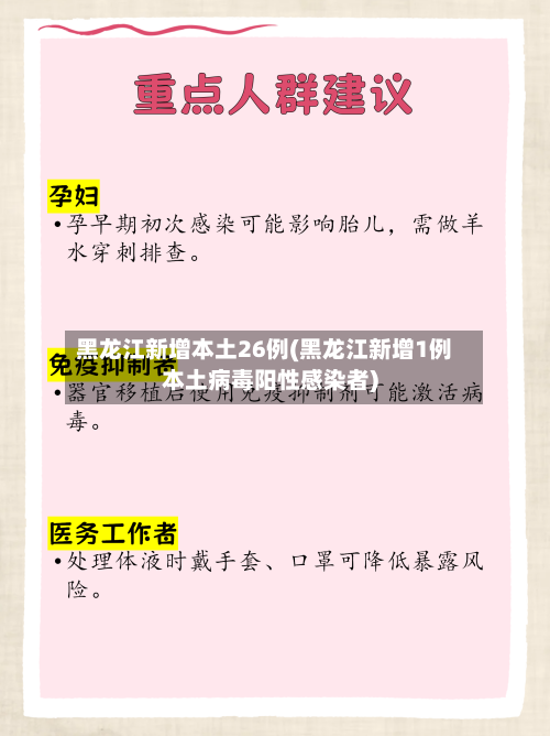 黑龙江新增本土26例(黑龙江新增1例本土病毒阳性感染者)