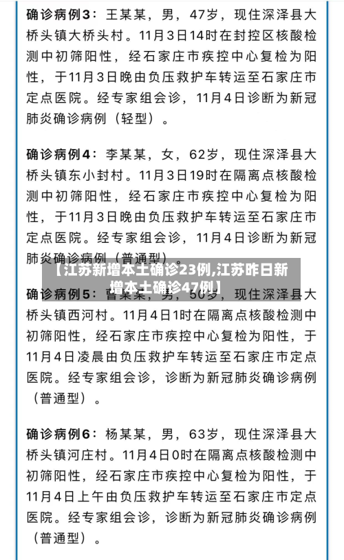 【江苏新增本土确诊23例,江苏昨日新增本土确诊47例】-第2张图片