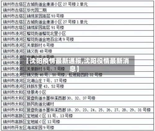 【沈阳疫情最新通报,沈阳役情最新消息】-第3张图片