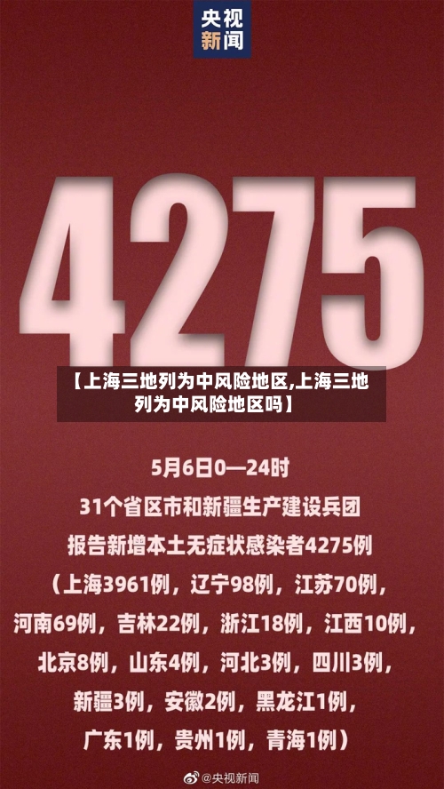 【上海三地列为中风险地区,上海三地列为中风险地区吗】-第3张图片