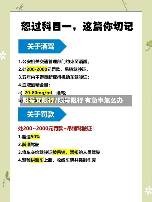 限号又限行/限号限行 有急事怎么办-第2张图片