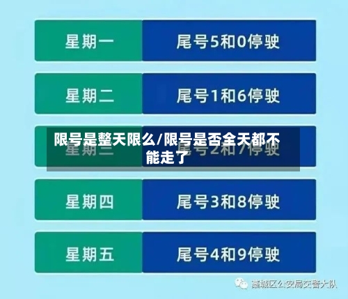 限号是整天限么/限号是否全天都不能走了-第2张图片