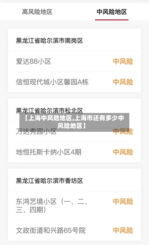 【上海中风险地区,上海市还有多少中风险地区】-第3张图片