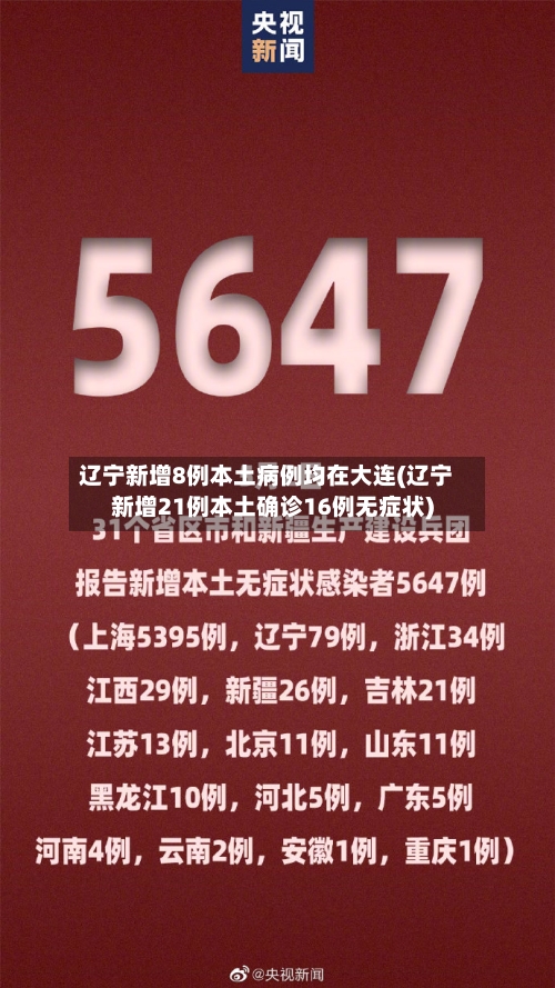 辽宁新增8例本土病例均在大连(辽宁新增21例本土确诊16例无症状)