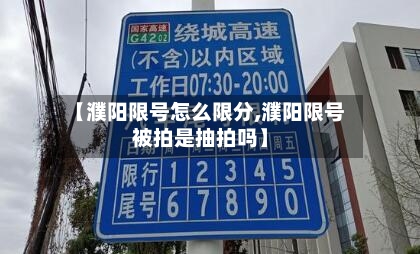 【濮阳限号怎么限分,濮阳限号被拍是抽拍吗】