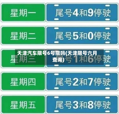天津汽车限号6号限吗(天津限号六月查询)