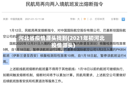 河北省疫情源头找到(2021年初河北疫情源头)