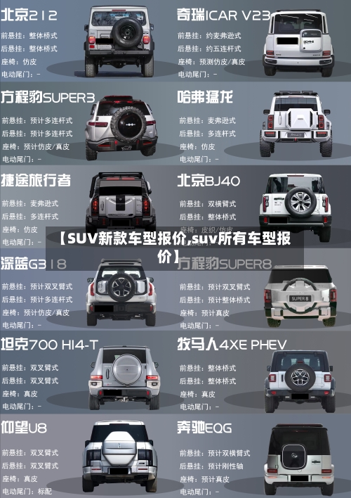 【SUV新款车型报价,suv所有车型报价】-第2张图片