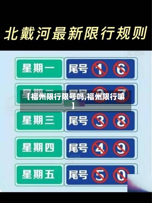 【福州限行限号吗,福州限行嘛】-第3张图片
