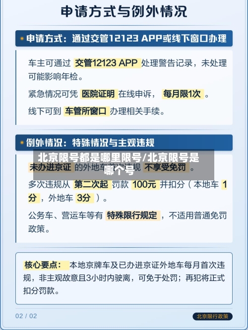 北京限号都是哪里限号/北京限号是哪个号-第2张图片