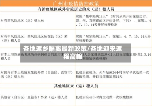 各地返乡隔离最新政策/各地迎来返程高峰-第2张图片