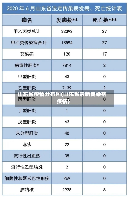 山东省疫情分布图(山东省最新传染病疫情)